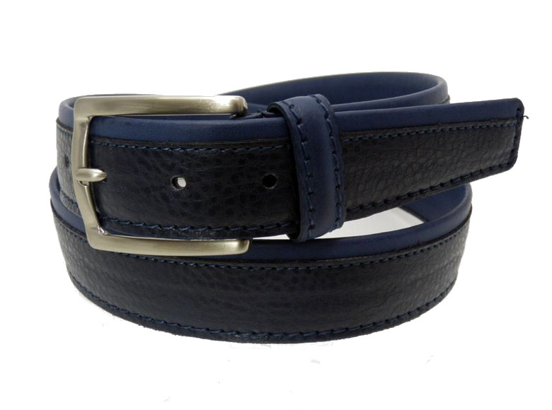 Cowhide Belt for Man - Blue/Blue - 35mm